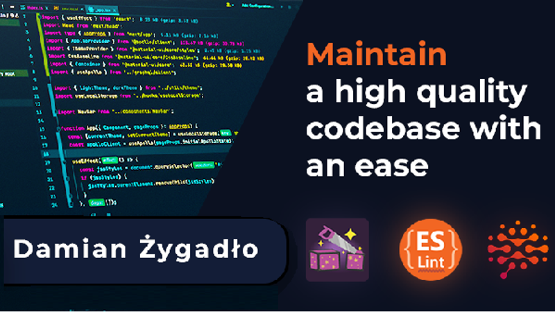 Maintain a high quality codebase with an ease. Features ESLint, P42 and SonarLint extensions.